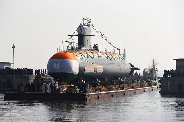 Inde : la marine lance son second sous-marin Scorpene