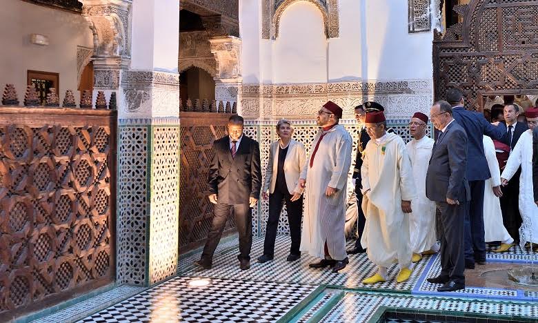 Mohammed VI préside une cérémonie de restauration des monuments historiques de la ville de Fès