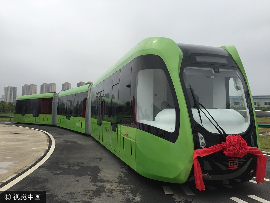La Chine dévoile le premier train sans rail au monde