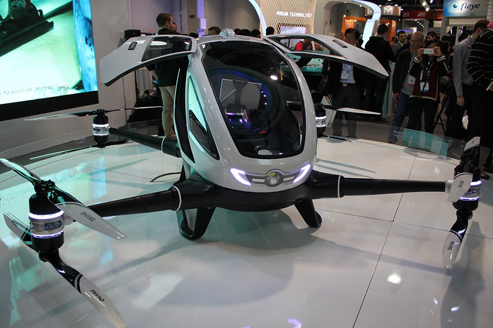Chine : Premiers vols d’essais avec passager du drone-taxi de la firme Ehang