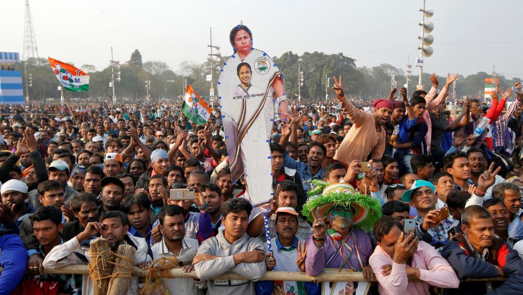 Grand rassemblement de l’opposition à Calcutta contre le Premier ministre indien Modi