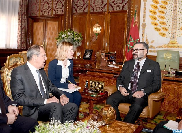 Le Roi Mohammed VI reçoit Serguei Lavrov en visite officielle au Maroc