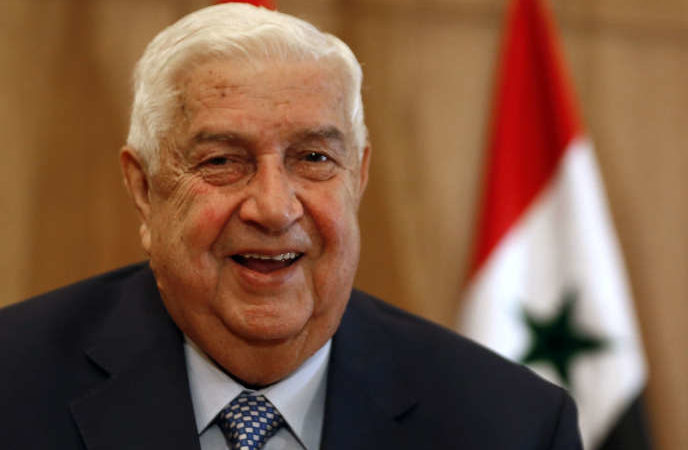 Décès du ministre syrien des A.E, Walid Mouallem