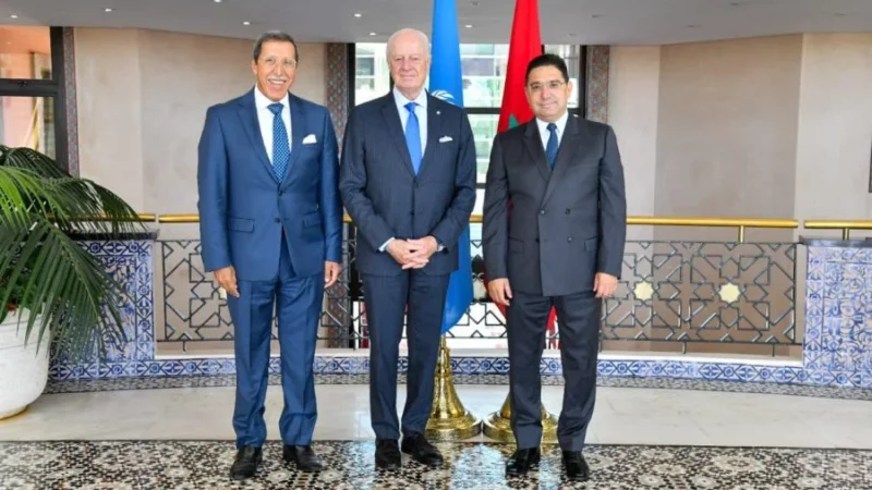 Sahara: Bourita réaffirme à De Mistura la position du Maroc pour une solution politique basée exclusivement sur l’Initiative d’autonomie
