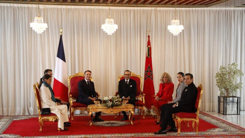 Le président Français, Emmanuel Macron au Maroc, pour une visite d’Etat de trois jours, à l’invitation du Roi Mohammed VI