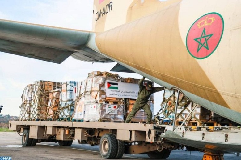 Le Roi du Maroc ordonne l’envoi d’une aide humanitaire supplémentaire aux populations de Gaza