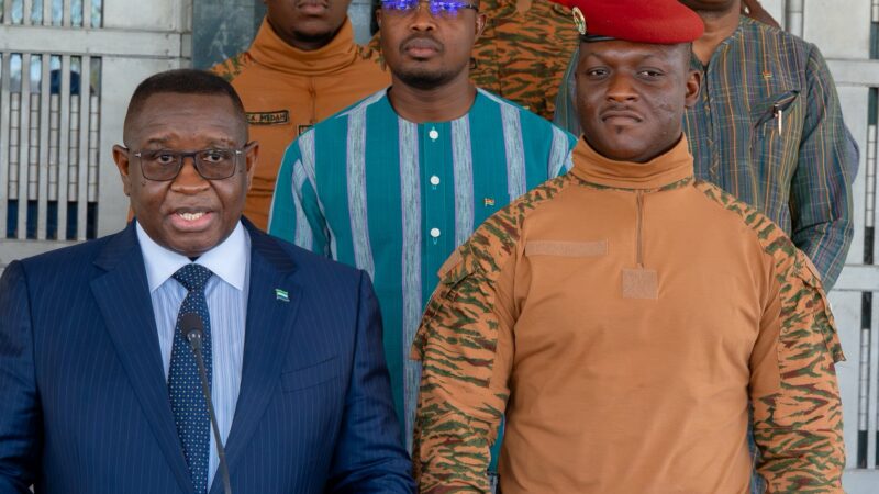 Julius Maada Bio de retour au Burkina Faso dans la peau de Chairman de la CEDEAO