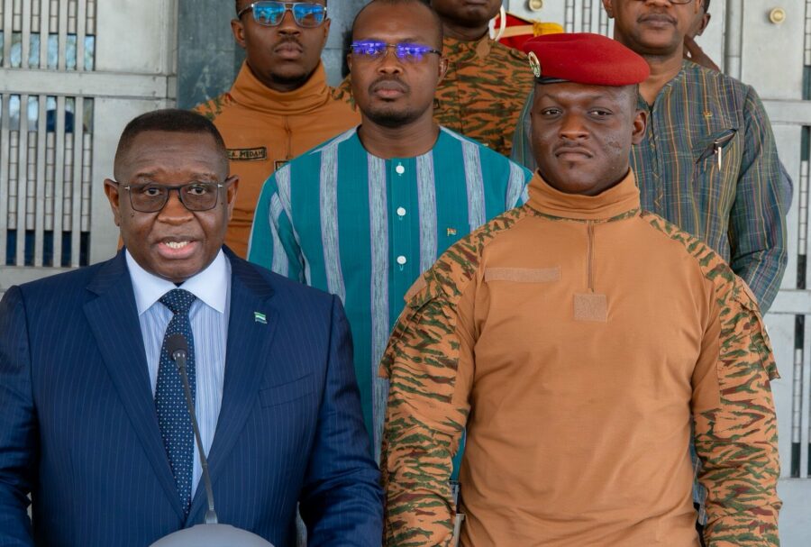 Julius Maada Bio de retour au Burkina Faso dans la peau de Chairman de la CEDEAO