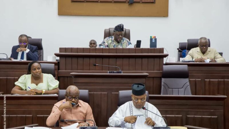 Le Parlement béninois adopte à l’unanimité le projet de budget général de l’Etat pour 2026