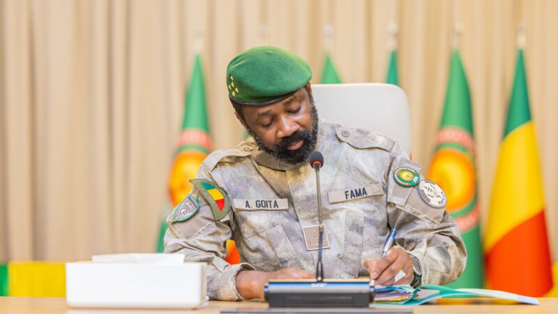 Le Chef de l’Etat malien, Assimi Goïta remanie son équipe gouvernementale