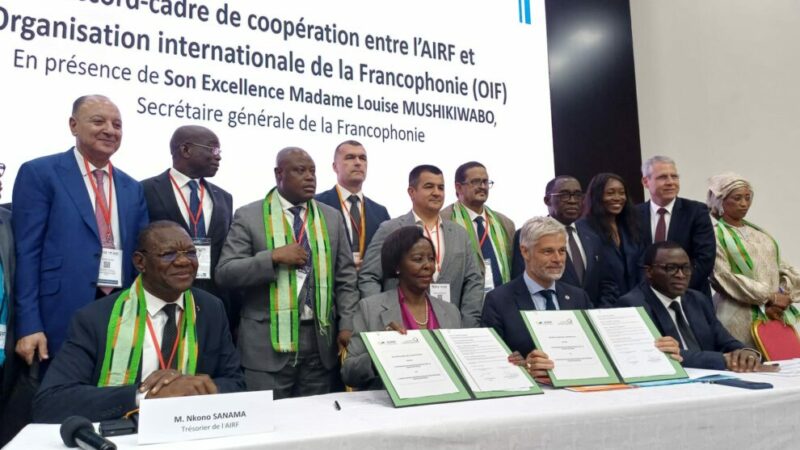 L’OIF et l’Association internationale des Régions francophones scellent un nouvel accord de coopération et de partenariat