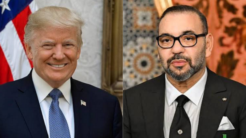 Trump réaffirme dans un message au Roi Mohammed VI, la reconnaissance par les USA de la souveraineté du Maroc sur son Sahara Occidental